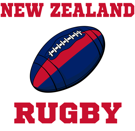 New Zealand Rugby Ball Mug (Black)